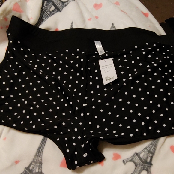 Lane Bryant Dolphin-Hem Swim Short - Picture 2 of 4